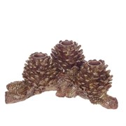 Подсвечник "Шишки" L22 W12,5 H11 см
