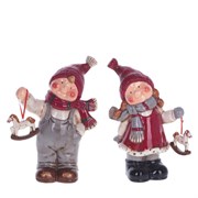 Фигурка декоративная "Мальчик/Девочка" L16 W9,5 H24 см