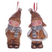 Фигурка декоративная "Мальчик/Девочка", L5,5 W4,2 H10 см