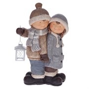 Фигурка декоративная "Мальчик и Девочка" L31 W20,5 H48 см 719354