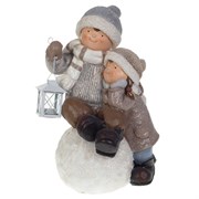 Фигурка декоративная "Мальчик и Девочка" L30 W27,5 H48,5 см 719368