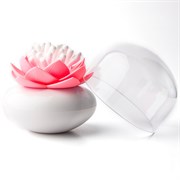 Контейнер для хранения ватных палочек lotus белый-розовый