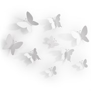 Декор для стен mariposa 9 элементов белый