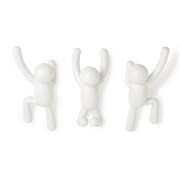 Вешалки-крючки buddy 3 шт. белые