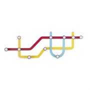 Вешалка subway, разноцветная