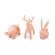 Подставки для колец anigram 3 штуки медь