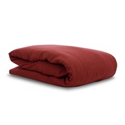Пододеяльник изо льна бордового цвета essential, 150х200 см
