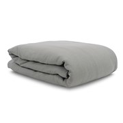 Пододеяльник изо льна серого цвета essential, 150х200 см