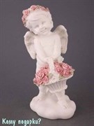 Фигурка "Ангелочек с корзиной цветов", коллекция "amore", h=20 см