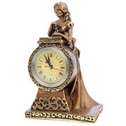 Часы настольные Девушка цвет: сусальное золото L15W11Н25 см