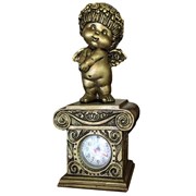 Часы настольные Ангел-I цвет: сусальное золото Н25.5 см
