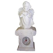 Часы настольные Ангелочек со звездочкой цвет: белый Н25.5 см