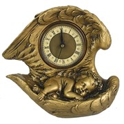 Часы настольные Ангел цвет: золото L20W10H18 см