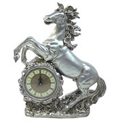 Часы настольные Конь цвет: серебро L39W17H51 см