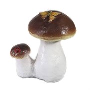 Фигура декоративная Гриб с бабочкой L22W17H24.5 см.