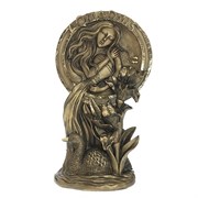 Фигурка декоративная Знак зодиака Водолей цвет: сусальное золото L15W6H26см