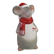 Фигурка декоративная Мышонок Квин с карамелькой L6 W6 H13,5 см