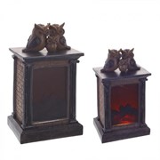 Фигурка декоративная "Сова" (с подсветкой), L18 W14 H32 см