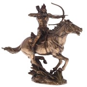 Фигурка декоративная "Индеец на лошади", H30см