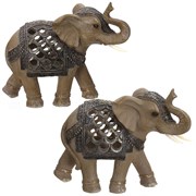 Фигурка декоративная "Слон" с подсветкой, L17 W7 H13 см 726051
