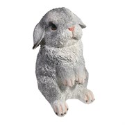 Фигура декоративная Зайка Шуня (серебро) L12W12H19