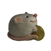 Фигурка декоративная Денежная Мышка (серый) L5,5 W3,5 H3,5 см