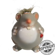 Копилка Крыса Буба (серый) L11 W12 H14 см