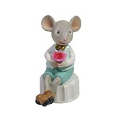 Фигурка декоративная Мышонок Мишель L3,5 W6 H7,5 см