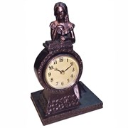 Часы настольные декоративные L16 W13 H25 см