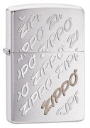 Широкая зажигалка Zippo Repeating Logo 28642