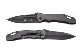 Нож складной Stinger, 133 мм, рукоять: нержавеющая сталь, с клипом, (серый), картонная коробка