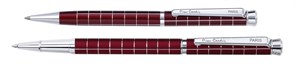 Набор Pierre Cardin PEN and PEN: ручка шариковая + роллер. Цвет - т.красный.
