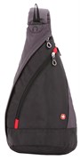 Рюкзак SWISSGEAR с одним плечевым ремнем, черный/серый, 25x15x45 см, 7 л