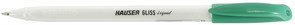 Шариковая ручка Hauser Gliss Pearl, пластик, цвет зеленый
