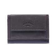 Мини-бумажник KLONDIKE Claim, натуральная кожа в коричневом цвете, 10,5 х 2 х 7,5 см