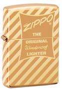 Зажигалка Zippo Vintage Box Top с покрытием High Polish Brass 49075