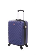 Чемодан SWISSGEAR BROSS, синий, АБС-пластик, 37,5x23x55 см, 39 л