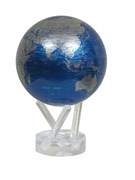Глобус самовращающийся MOVA GLOBE d12 см с  политической картой Мира,цвет голубой/серебро