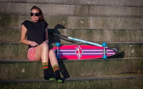 Водонепроницаемые носки DexShell Ultra Dri Sports Socks M (39-42) с оранжевой полосой