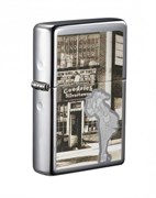 Широкая зажигалка Zippo Windy Girl 28538