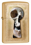 Широкая зажигалка Zippo Keyhole Skull 28540