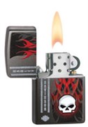Широкая зажигалка Zippo Harley-Davidson Flaming S 28618
