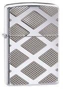 Широкая зажигалка Zippo Armor Carved Diamond 28637