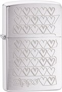 Широкая зажигалка Zippo Hearts 28788