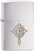 Широкая зажигалка Zippo Cross Swarovski 28804
