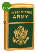 Широкая зажигалка Zippo United States Army 20878
