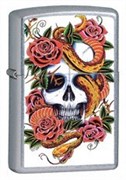 Широкая зажигалка Zippo Blooming Death 24321