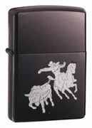 Широкая зажигалка Zippo Bull Roping 20848