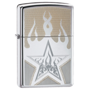 Широкая зажигалка Zippo Fire Star 21191