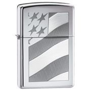 Широкая зажигалка Zippo Old glory 21068